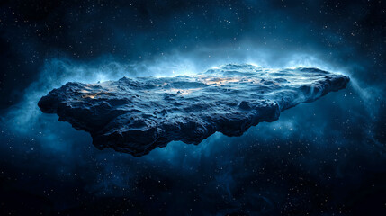 Asteroid drifting in silence