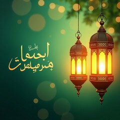 Ramadan Kareem Background. Ramadan Mubarak Greeting card, invitation for Muslim community