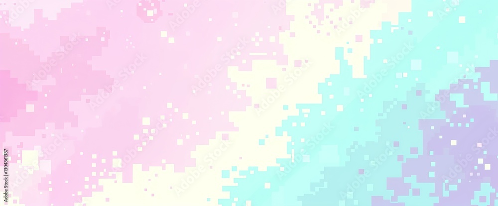 Aufkleber soft pixelated abstract background with pastel colors reminiscent of watercolor texture in shades of