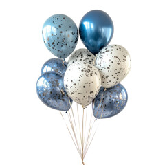 party ballons on white background