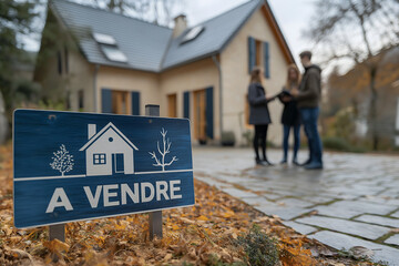 maison à vendre, en hiver
