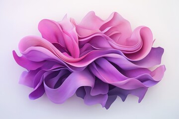 Colorful abstract design featuring flowing textures in shades of purple and pink