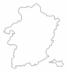 Limburg outline map