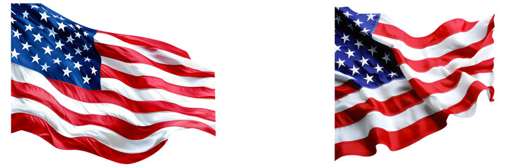 Fototapeta premium american flag transparent