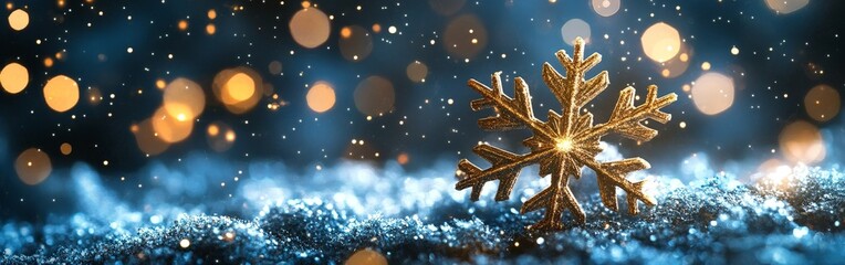 Naklejka premium Golden Bokeh Light Background for Celebrations and Luxury Themes