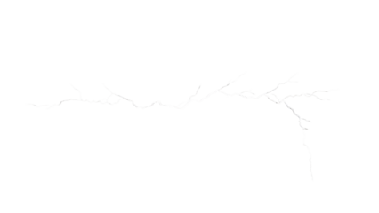 white lightning on a transparent background