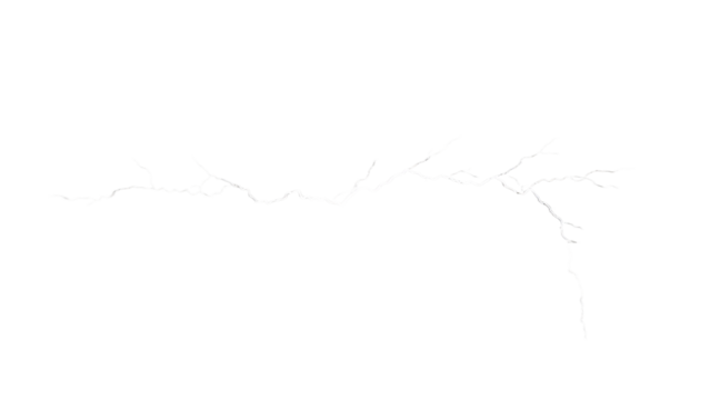 white lightning on a transparent background - Powered by Adobe