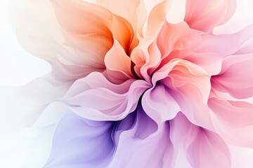 Vibrant swirl of pastel colors reflecting soft floral patterns in a contemporary design