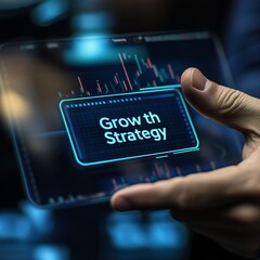 business concept on digital screen