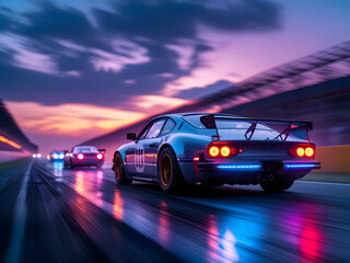 Naklejka premium Night Race