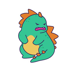 Cute Adorable Dino Character Cartoon