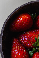 strawberries in a bowl