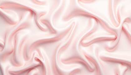 Smooth flowing pink silk fabric texture with elegant folds