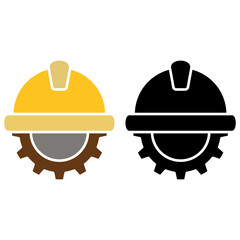 Fototapeta premium helmet gear icon, simple flat style, illustration, logo sign symbol pictogram template, for ui or ux isolated on white for mobile app, editable