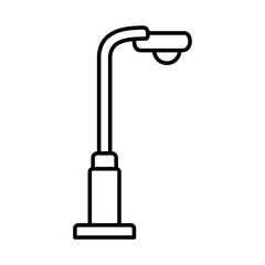 street light icon, simple flat style, logo template sign symbol vector illustration pictogram, for ui or ux isolated on white for mobile app, editable