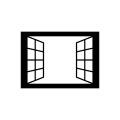 window icon, simple flat style, logo template sign symbol vector illustration pictogram, for ui or ux isolated on white for mobile app, editable