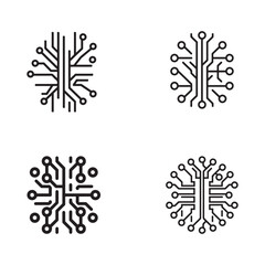 Neural network Icons set. Editable vector icon. Perfect for web and app interfaces, presentations, info graphics, etc.
