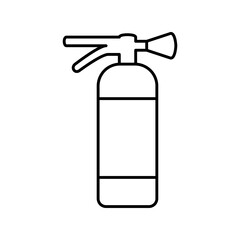 fire extinguisher icon, simple flat style, illustration, logo sign symbol pictogram template, for ui or ux isolated on white for mobile app, editable