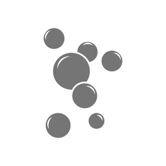 bubble icon, simple flat style, illustration, logo sign symbol pictogram template, for ui or ux isolated on white for mobile app, editable