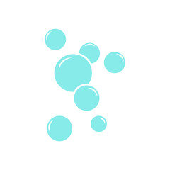 bubble icon, simple flat style, illustration, logo sign symbol pictogram template, for ui or ux isolated on white for mobile app, editable