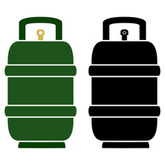 lpg gas cylinder icon, simple flat style, vector illustration symbol sign logo template pictogram, for ui or ux isolated on white for mobile app, editable