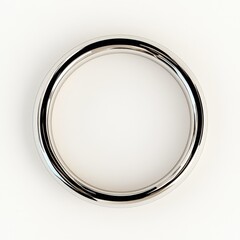It has a circular shape, smooth surface, and gleams like a silver circle