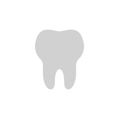 tooth icon, simple flat style, logo template sign symbol vector illustration pictogram, for ui or ux isolated on white for mobile app, editable