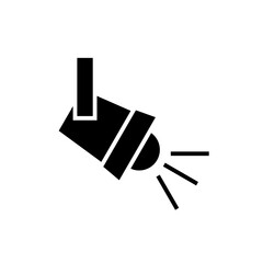 stage lights icon, simple flat style, logo template sign symbol vector illustration pictogram, for ui or ux isolated on white for mobile app, editable