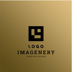 Letter A Logo Vector for Bussines or Branding, Luxury black, Minimal Style design for corporate sign. Initial A logo design template on gold background.