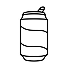 drink can icon, simple flat style, illustration, logo sign symbol pictogram template, for ui or ux isolated on white for mobile app, editable