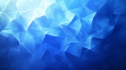 Abstract Blue Crystal Geometric Design Background