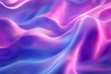 Fototapeta premium Abstract flowing waves of vibrant purple and blue hues creating a mesmerizing and dynamic background texture for modern design