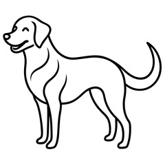 vector illustration of a dog