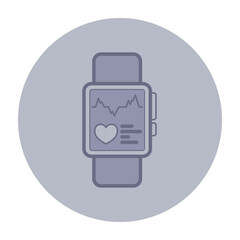 Obraz premium Health monitoring device with heart rate and trend data on screen. Modern approach to fitness tracking and personal health management concept