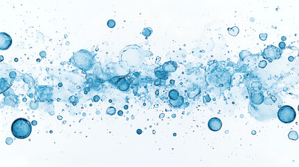 Dynamic water splash, bubbles, ripples, underwater light rays and tranquil ocean views