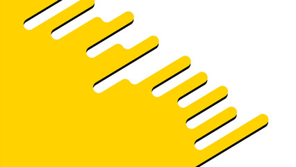 Stylish abstract yellow geometric fluid background