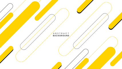 Stylish abstract yellow geometric fluid background