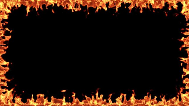 Various manifestations of fire,  flame, explodes, smoke, fume and burning video transitions.