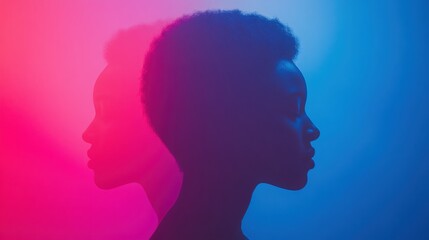 Colorful abstract representation of multiracial unity, symbolizing diversity and harmony in a minimal composition.