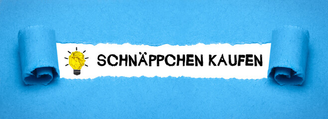 Schnäppchen kaufen	
