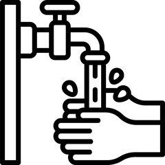 Ablution Line Icon