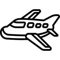 Airplane Line Icon