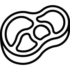 Meat Line Icon