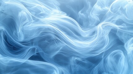 Obraz premium Abstract Blue Smoke Patterns
