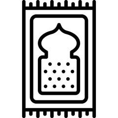 Prayer Mat Line Icon