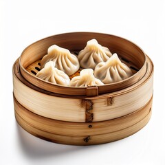  Dumpling food white background xiaolongbao