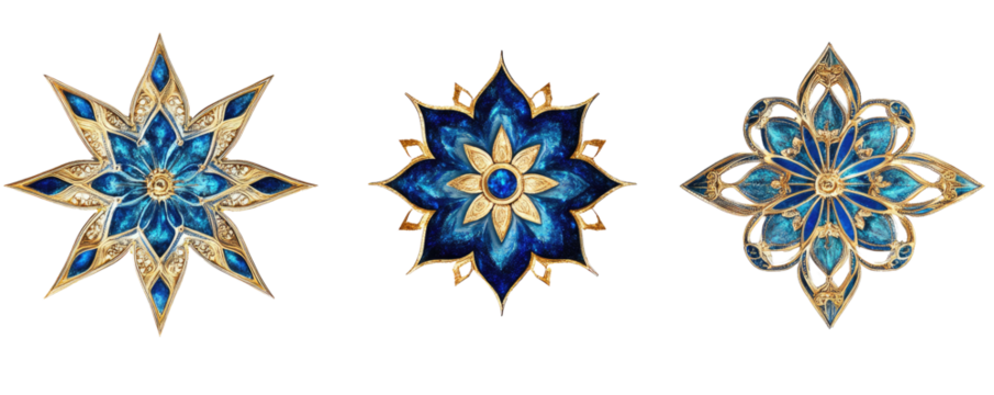 Decorative Star  on transparent background