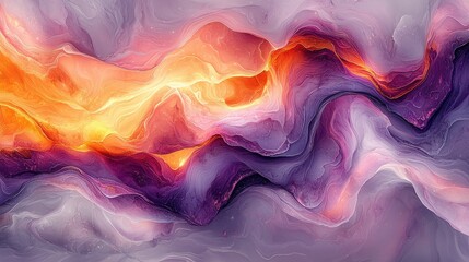 Abstract Flowing Colors, Vibrant Hues