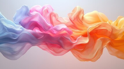 Abstract Flowing Fabrics, Colors