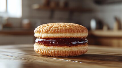 Jam biscuit kitchen counter snack